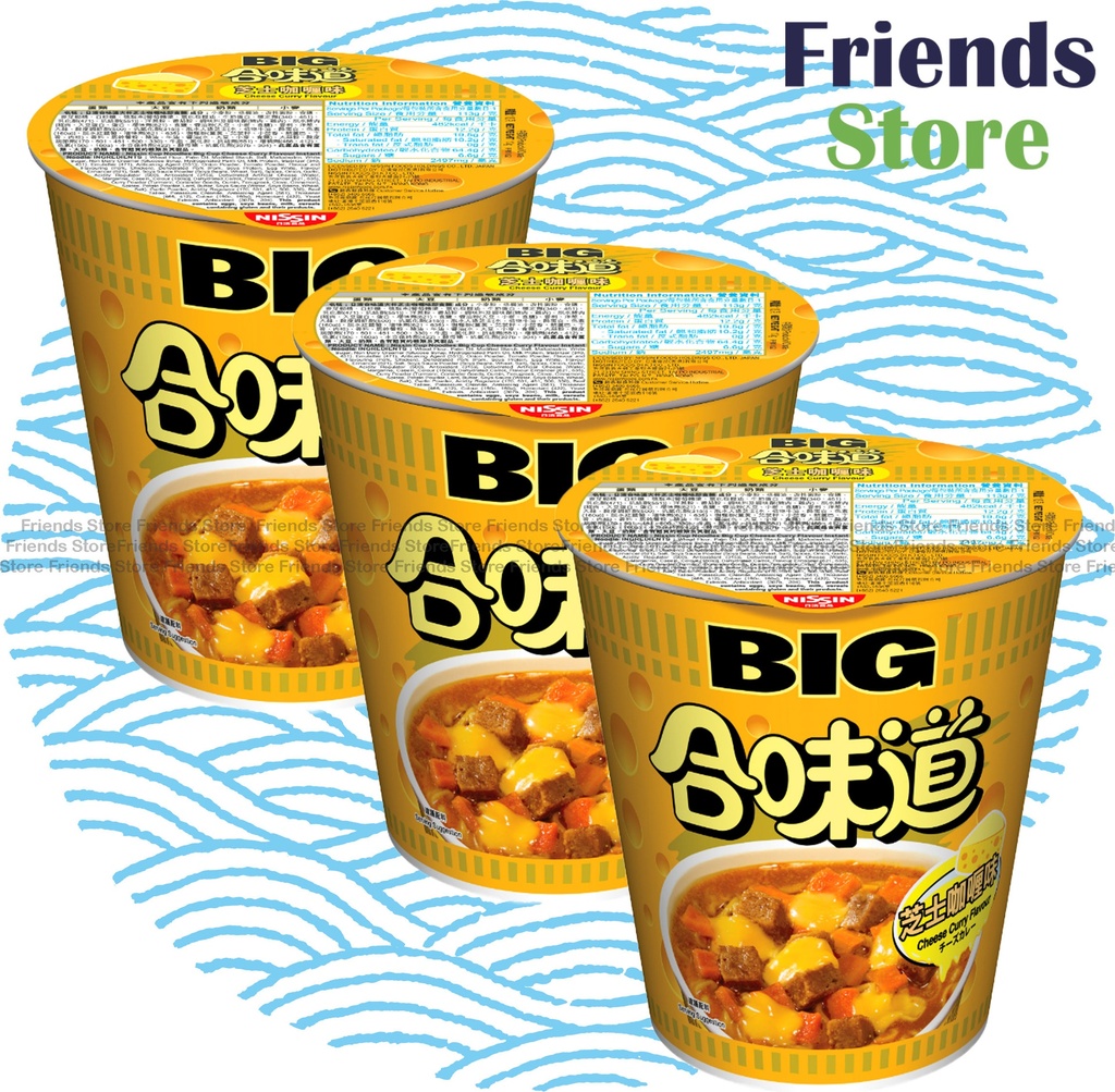 Nissin - Big Cup Noodles Cheese Curry Flavour (113g X 3)