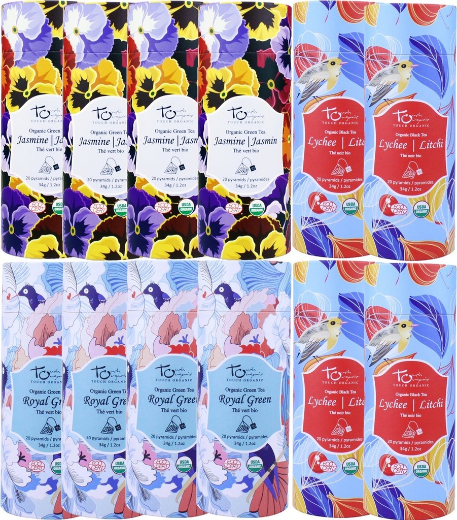 Touch Organic - ชุดชาออร์แกนิกแบบซอง คลาสสิก คอมโบ (ชุด 3 รสชาติ x 4 ซอง)