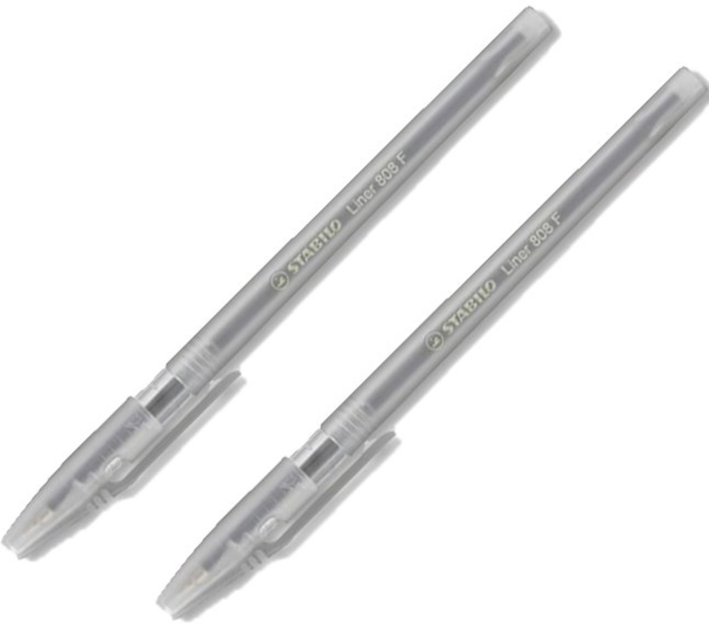 STABILO - フリップトップボールペン 0.7mm 808F (ブラック) × 2