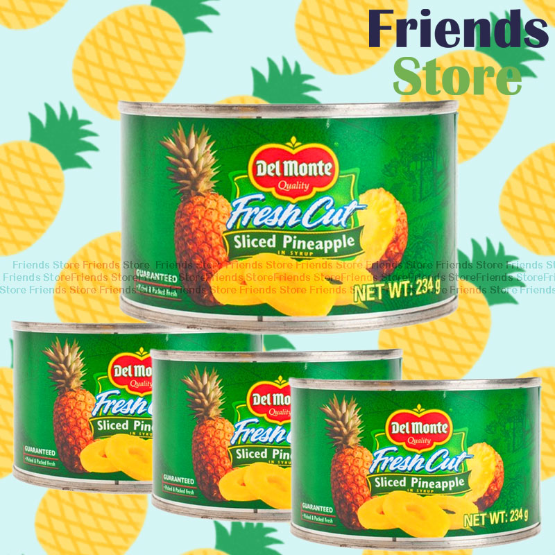 Del Monte - Canned Sliced Pineapple in Syrup (234g X 4)