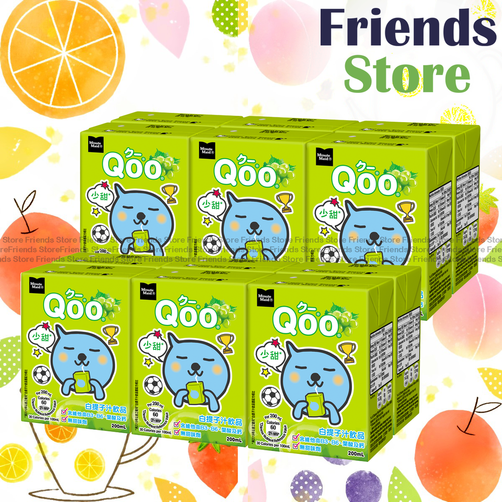 Minute Maid - Qoo White Grape Juice Drink (200ML X 6 X 2)