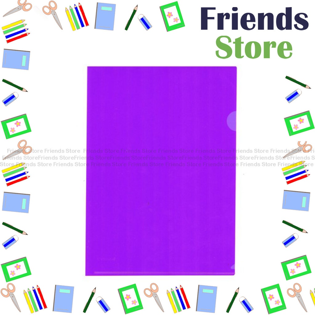 [LFA] Godex A4 L型クリアファイル（紫）