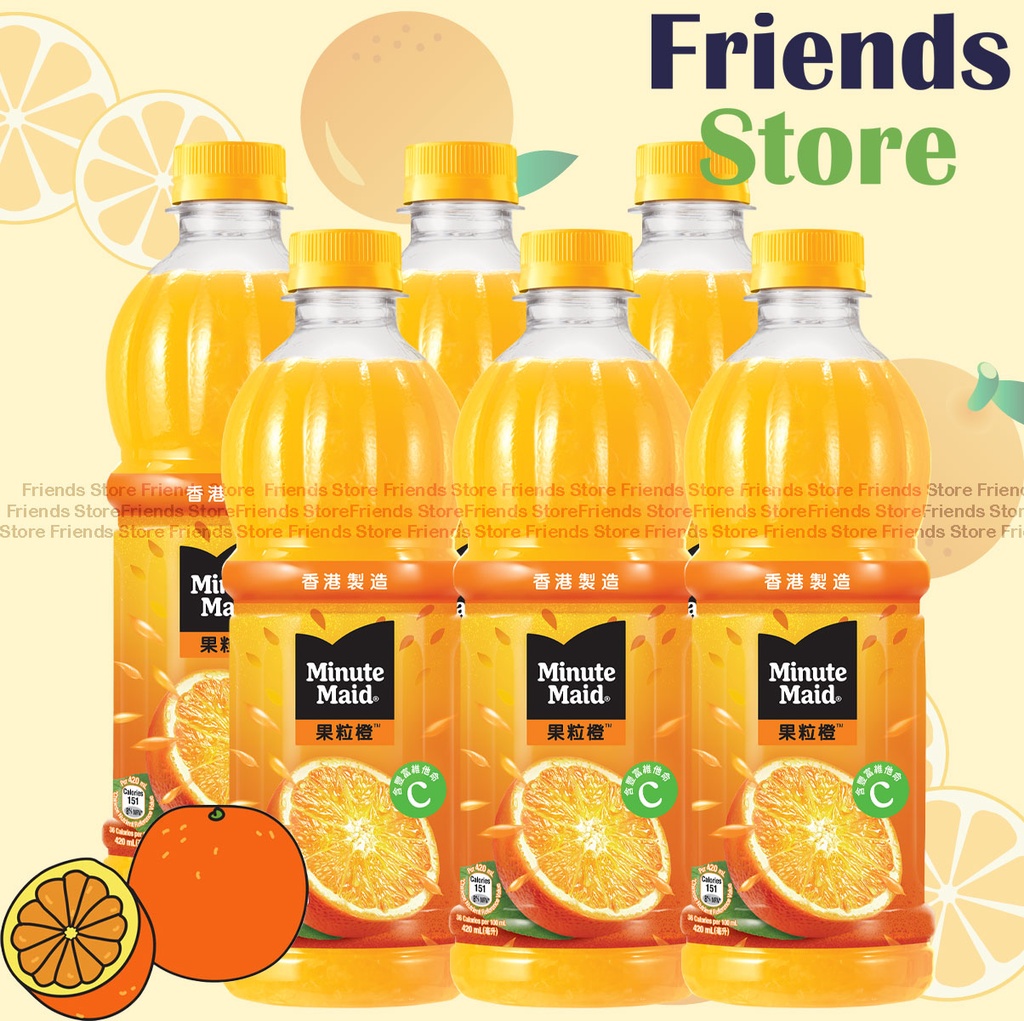 น้ำส้มสำเร็จรูป Minute Maid (420 มล. x 6 ขวด)