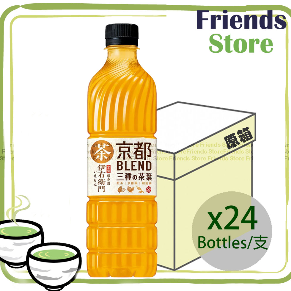 三得利 - [原箱] 日本伊右衛門 京都福壽園混合茶  (600毫升 X 24)