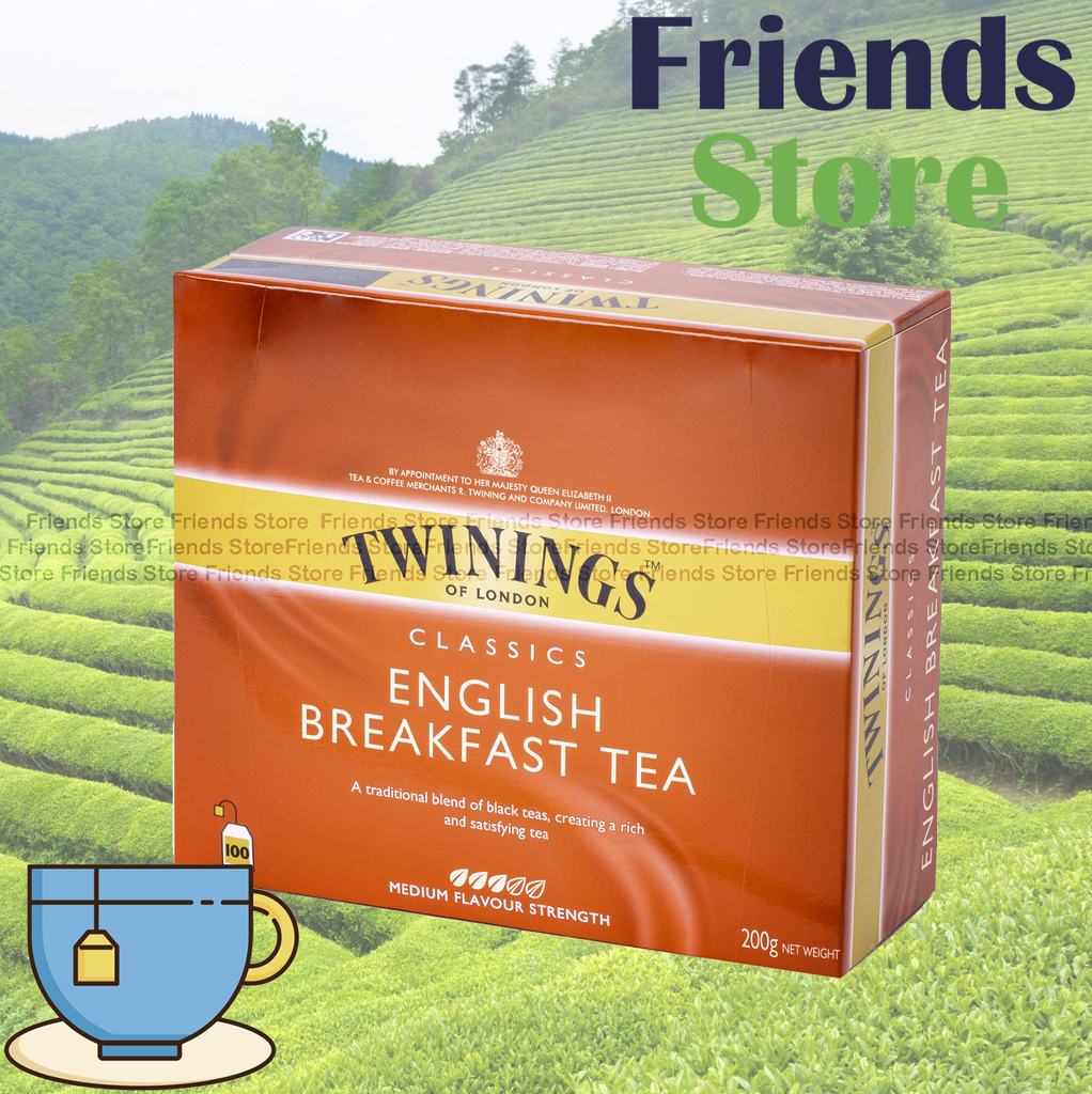 川寧 - 經典 英式早餐紅茶 100片裝 茶包飲品 (非獨立包裝) (100 X 2克)  (香港行貨)