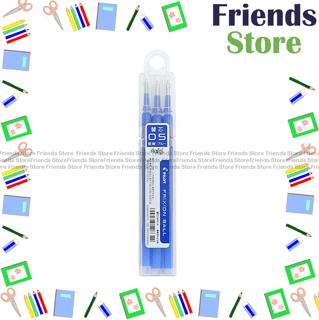 [124048] PILOT - Refill for Frixion Ball & Frixion Ball Clicker 0.5mm (Blue) BLS-FR5-L-S3 