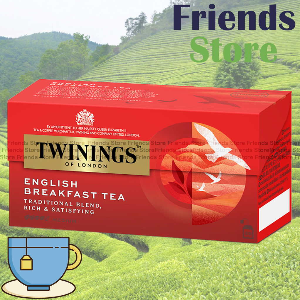 TWININGS - Classic Black Tea English Breakfast Tea   (25s/box X 2g) (Dealer's Goods of HK)