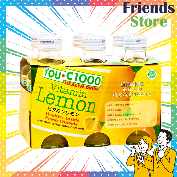You C1000 - เครื่องดื่มวิตามินรสเลมอน (140 มล. x 6 ขวด)