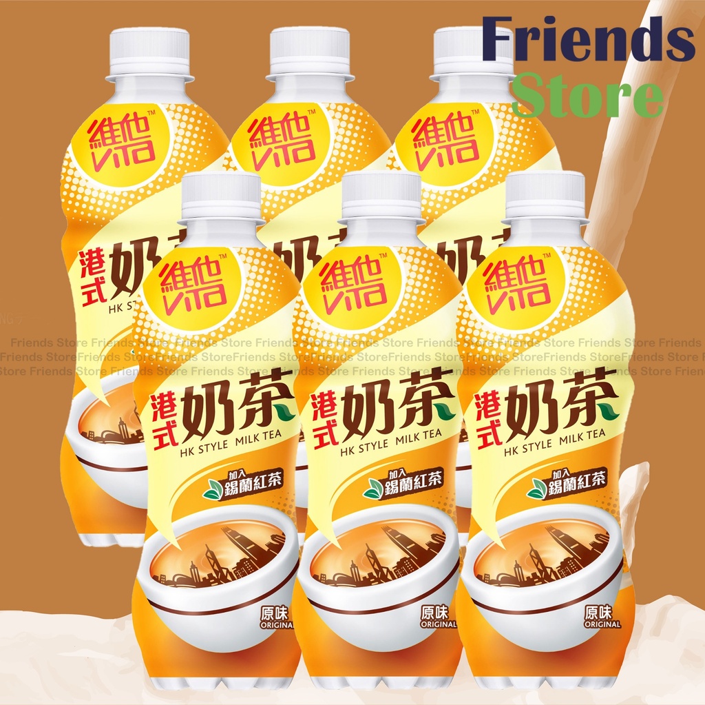 維他 - 膠樽裝 港式奶茶 (480毫升 X 6) 新舊包裝隨機發貨