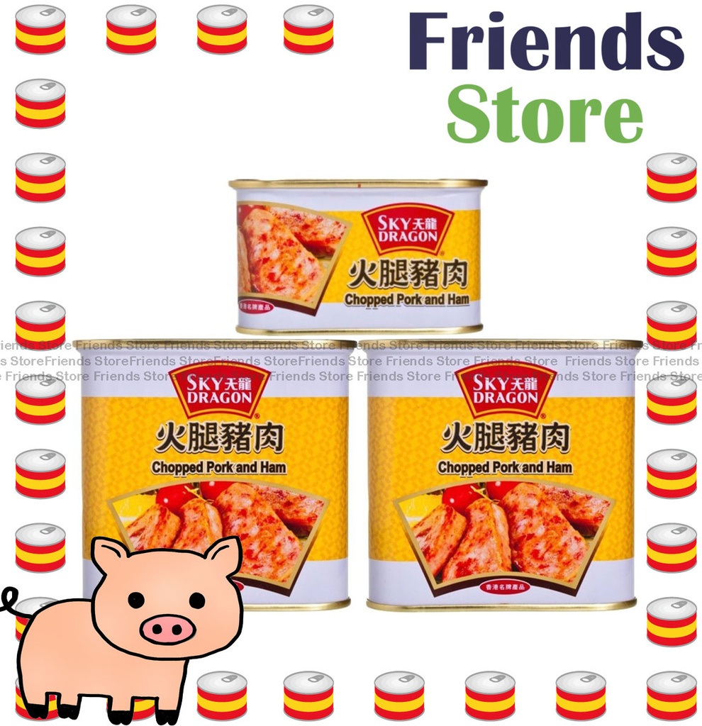 SKY DRAGON - [Promotion Combo] Chopped Pork & Ham / Pork Luncheon Meat