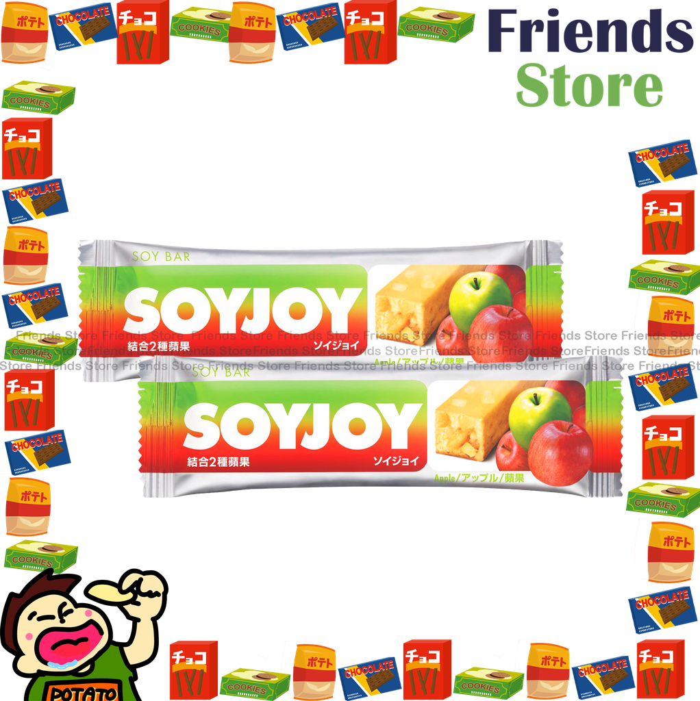 [4004423D1] SOYJOY - บาร์โปรตีนถั่วเหลืองรสผลไม้ (รสแอปเปิ้ล) (27 กรัม x 2)