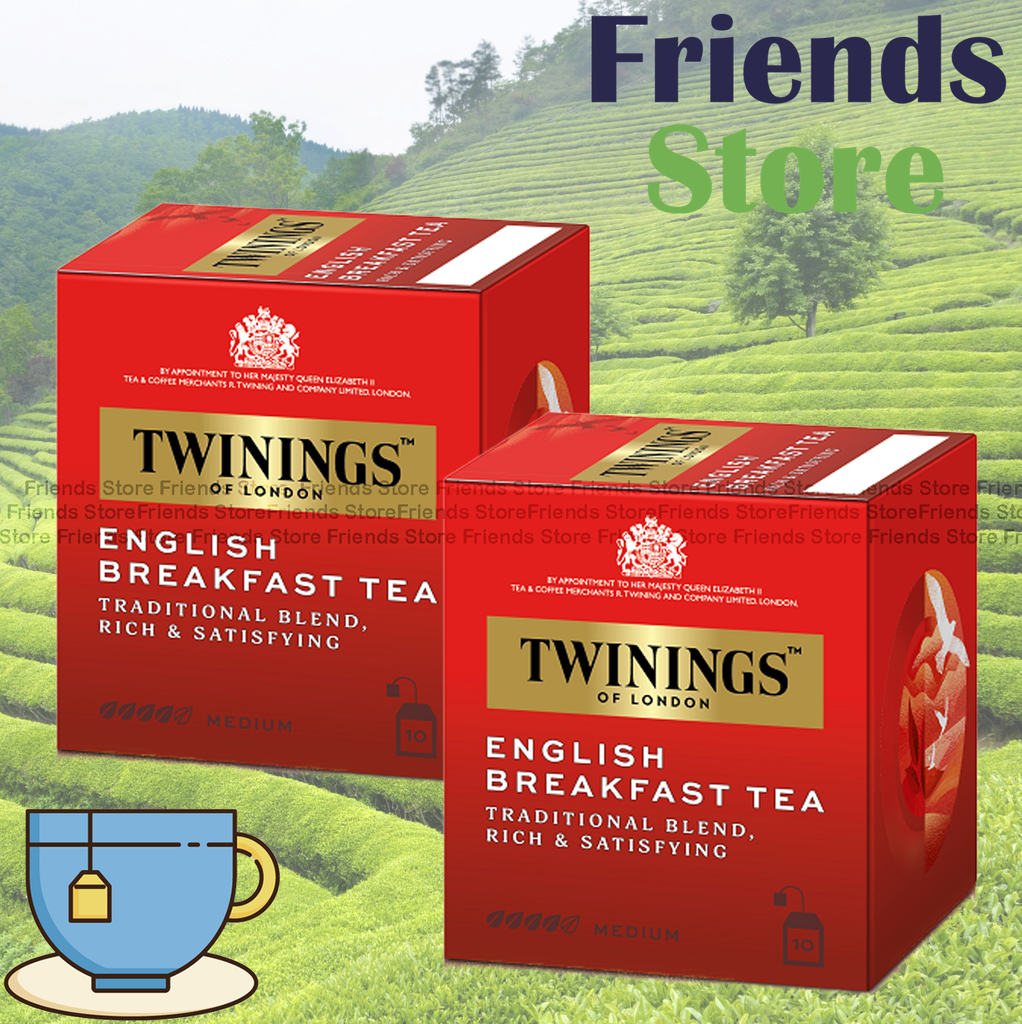 TWININGS - Classic Black Tea English Breakfast Tea X 2 (10s/box X 2g X 2)  (Dealer's Goods of HK)