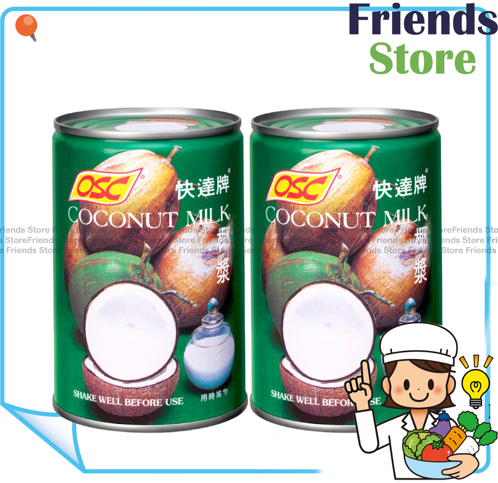OSC - นมมะพร้าวแบบกระป๋องใหญ่ (400 มล. x 2)