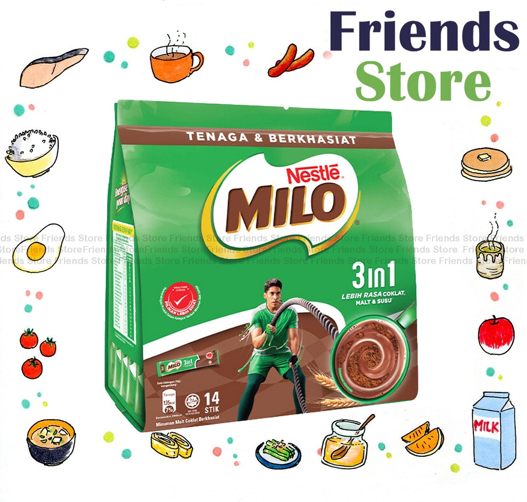 ミロ - 3 in 1 栄養バイタリティモルトインスタントドリンク（14本入り）（並行輸入品）（新旧パッケージをランダムに発送）