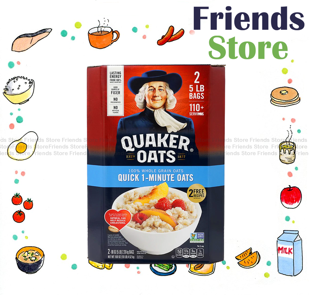 桂格 - 一分鐘快熟麥片(100%全麥燕麥) (5磅/包 x 2)  (平行進口)