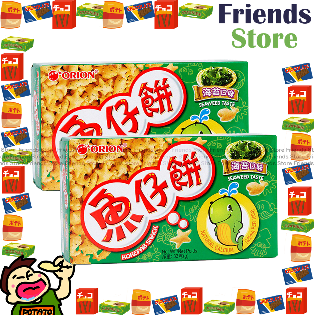 ORION - Korepab Snack (Seaweed Flavor) 33g x2