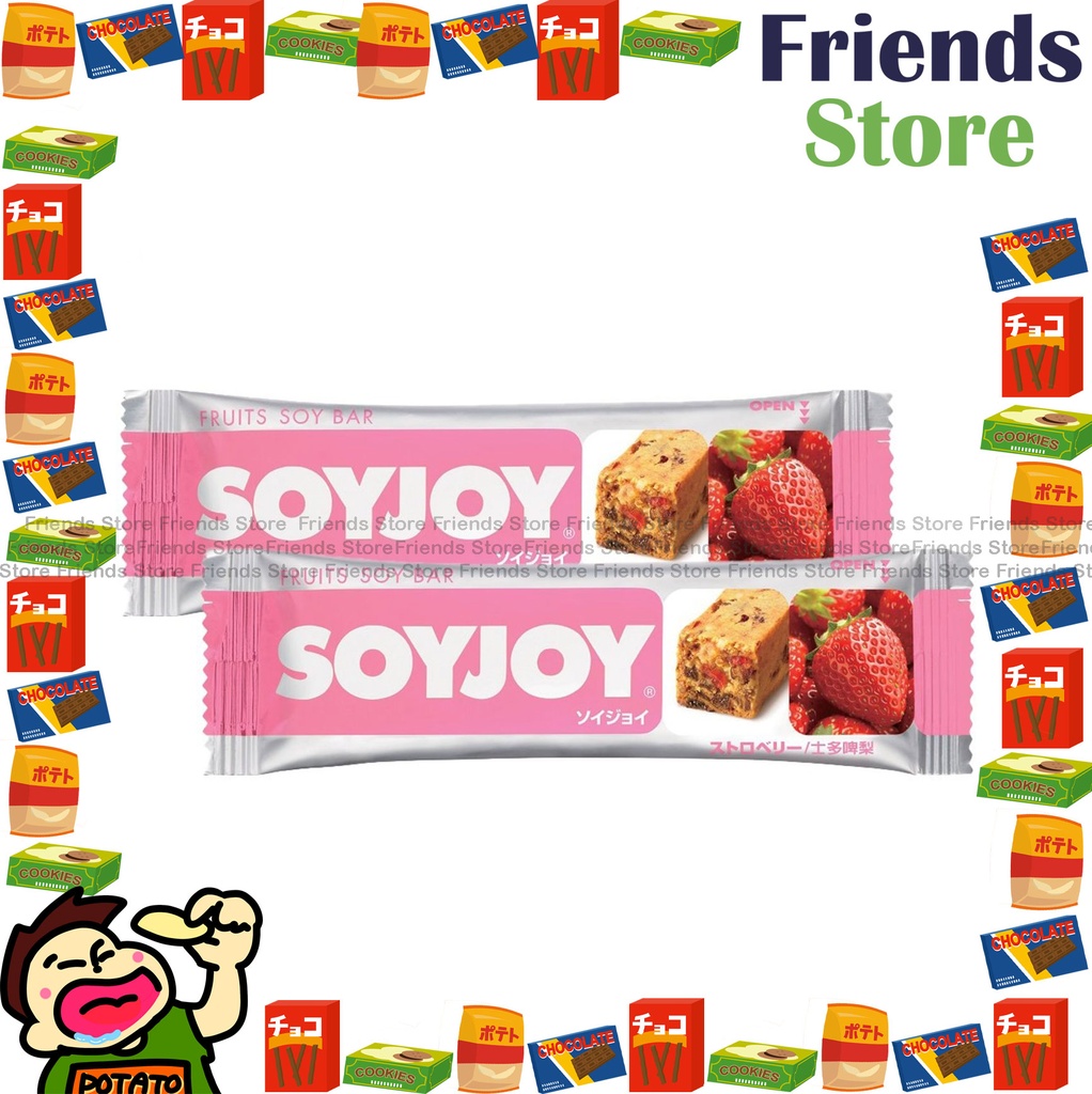 [4004423D] SOYJOY - Fruits Soy Bar (Strawberry Flavour) (27g X 2)