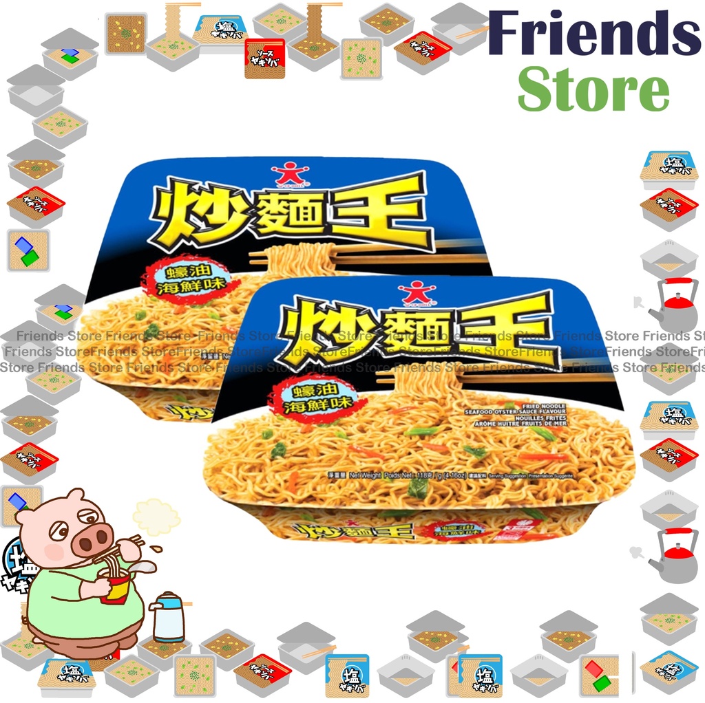 公仔炒麵王 - 海鮮 鮮味蠔油 炒麵王 (118克 x 2)