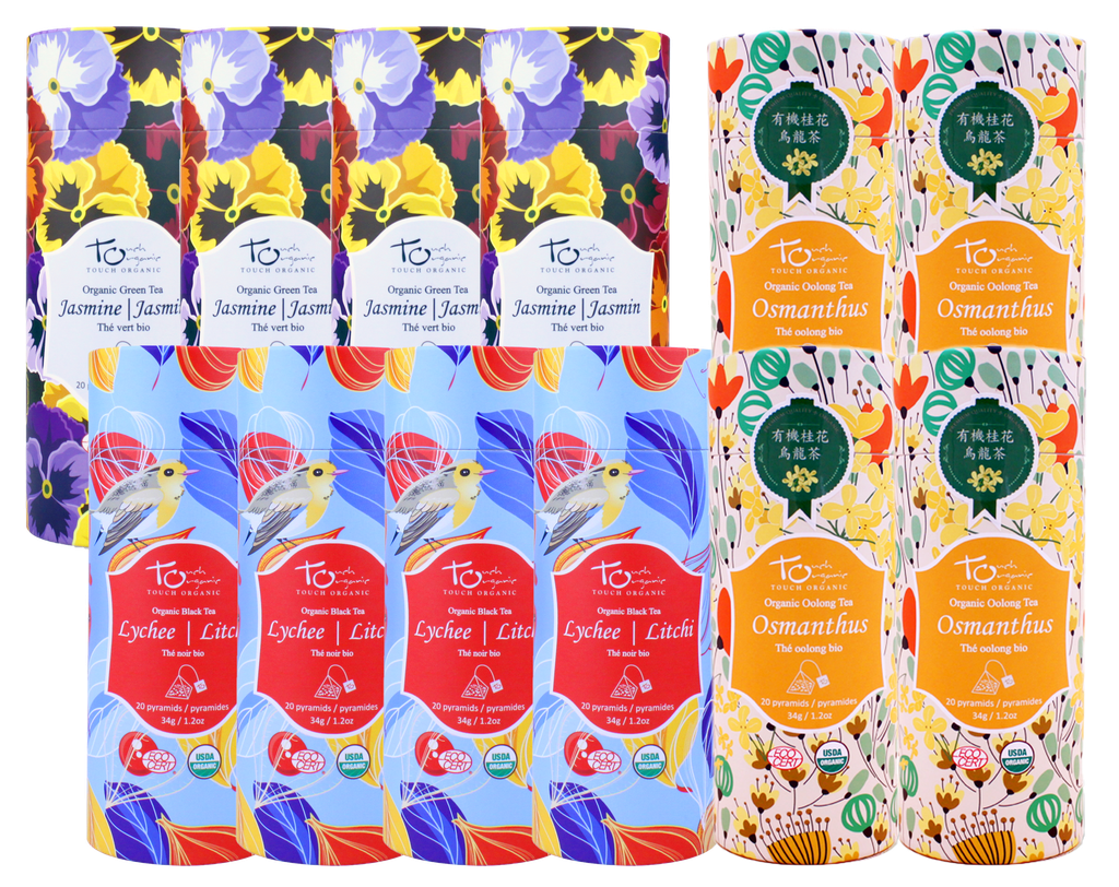[400800D] Touch Organic - ชุดชาออร์แกนิก กลิ่นดอกไม้ (ชุด 3 รสชาติ x 4 ซอง)