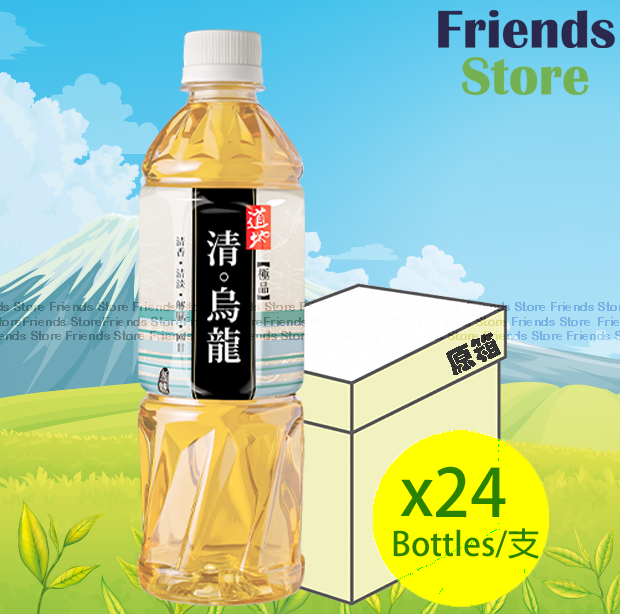 道地 - [原箱] 樽裝 清。烏龍茶 飲品 (500毫升 X 24)  