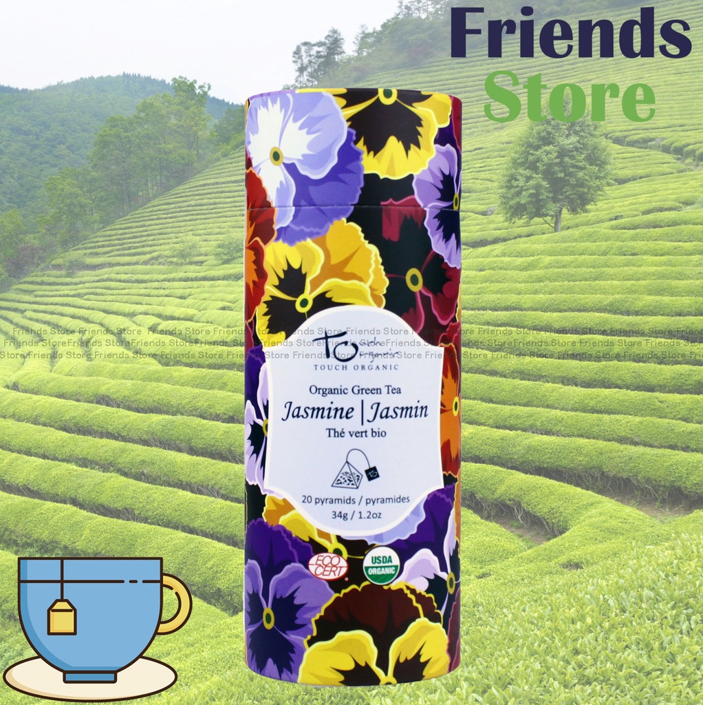 Touch Organic - 有機茉莉花三角茶包 (附有吊牌)  (1.7克 X 20小包)