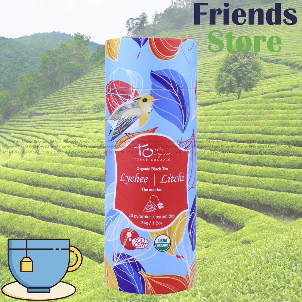 [400800F] Touch Organic - 有機荔枝紅茶三角茶包 (附有吊牌)  (1.7克 X 20小包)