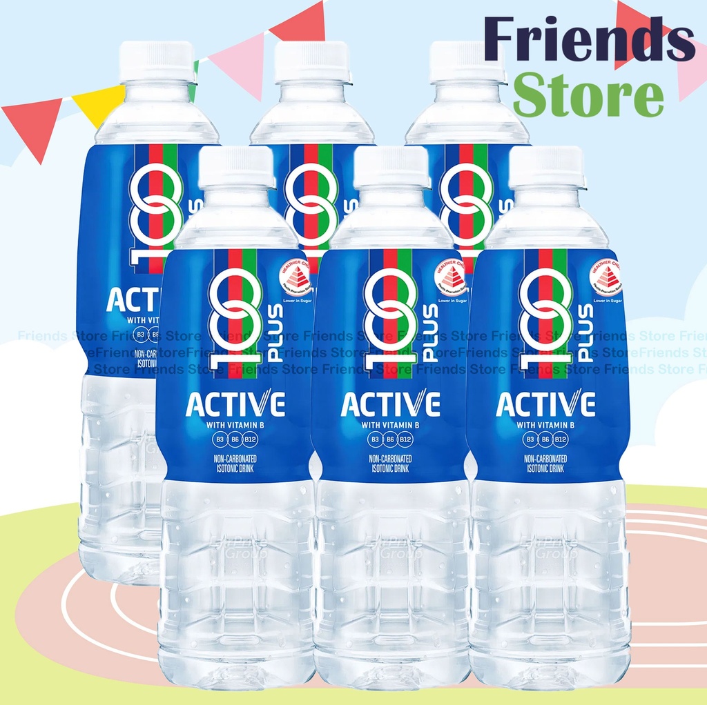 [4004754M] 100 PLUS เครื่องดื่มเกลือแร่ไอโซโทนิก (500 มล. x 6 ขวด) บรรจุแบบคละสุ่ม