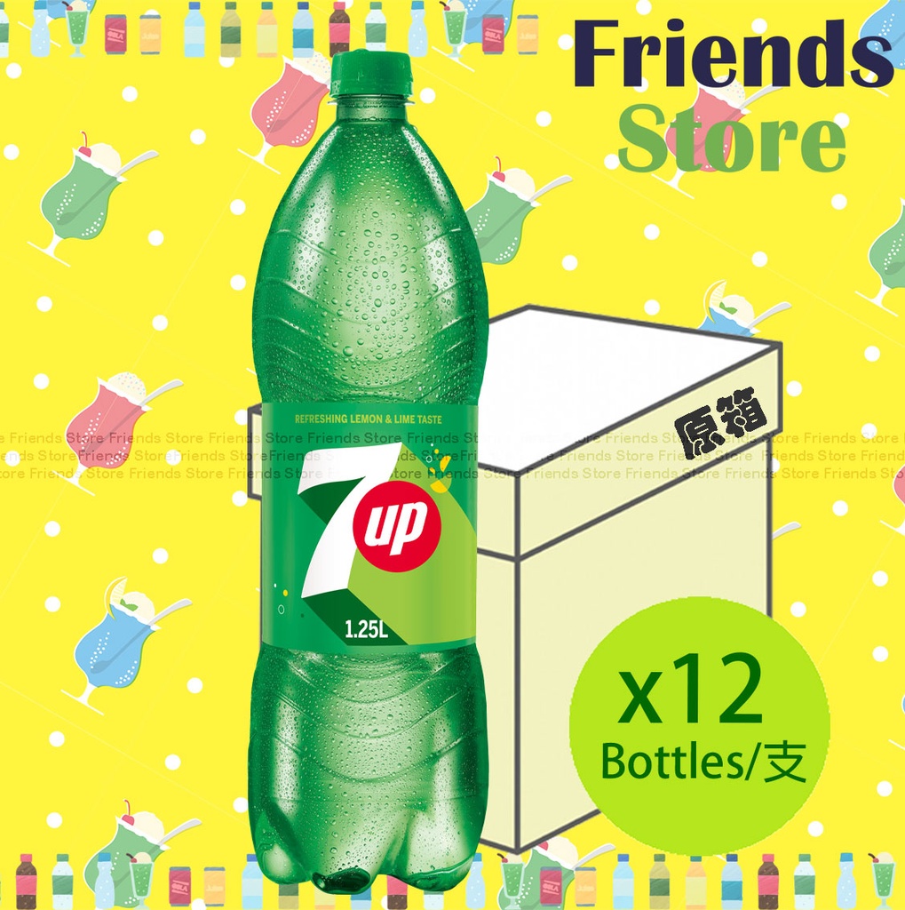 7up - [Full Case] (家庭大支裝) Soft Drink (1.25L X 12)