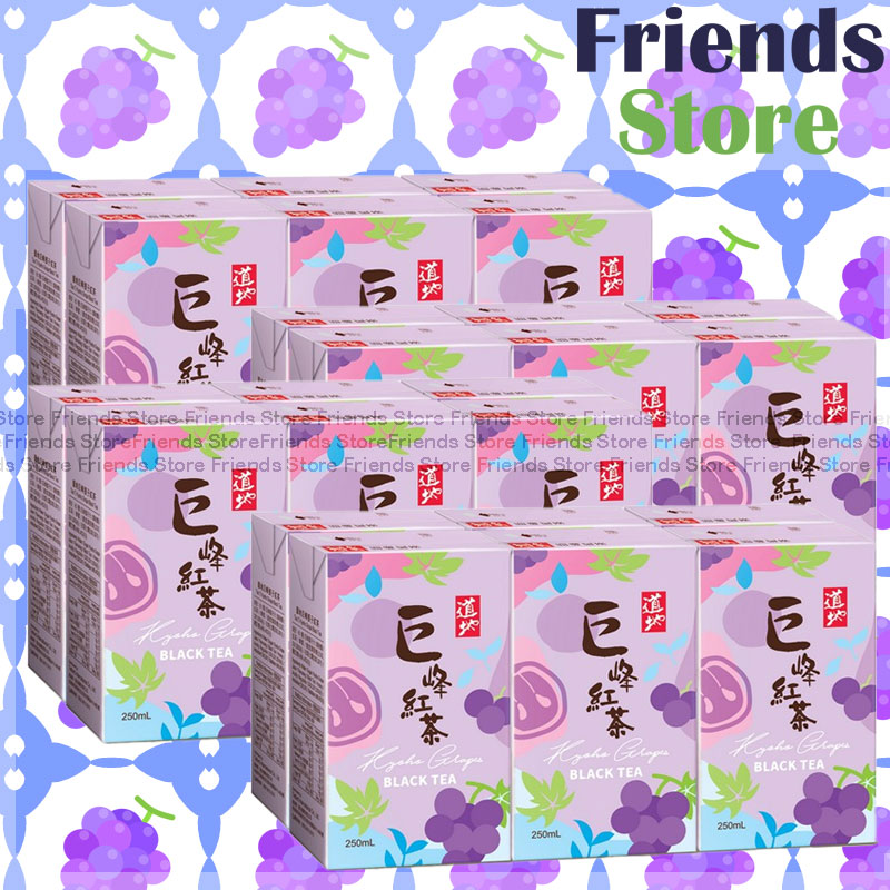 道地 - [原箱] 紙包裝 巨峰提子紅茶 飲品 (250毫升 X 6 X 4)