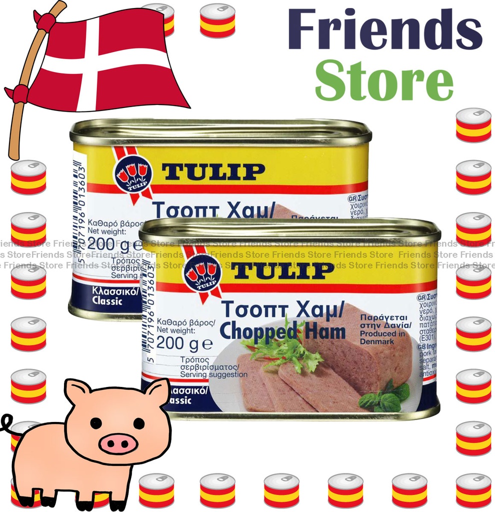 [4004423M1] TULIP - (小罐) แฮมสับสี่เหลี่ยมดีบุก (200g X 2) 火腿餐肉