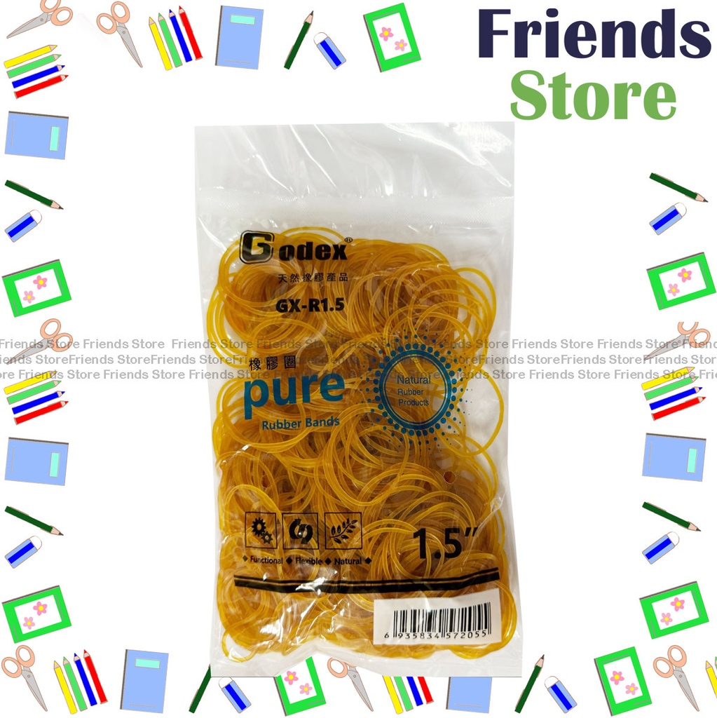 [15008B] Godex - Bagged Rubber Band (Diameter 1.5"/approx. 160g per bag)  GX-R1.5
