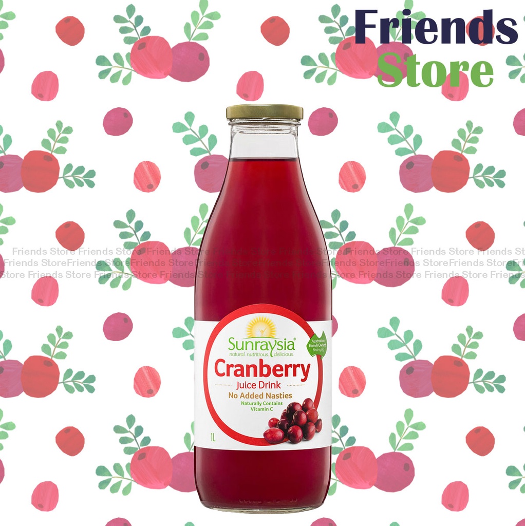 Sunraysia - <大支玻璃裝> Cranberry Drink (1L x 1) Packing Randomly Distributed