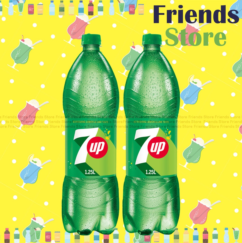 [400398G_125L] 7up - (家庭大支裝) Soft Drink (1.25L X 2)