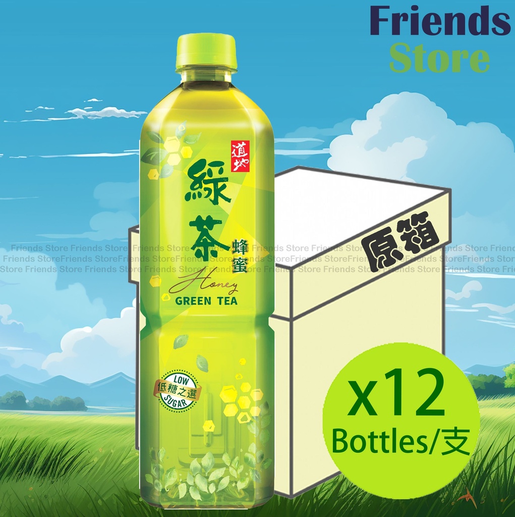 タオティー 【オリジナルボックス】大瓶 ハニーグリーンティー (900ml×12本)