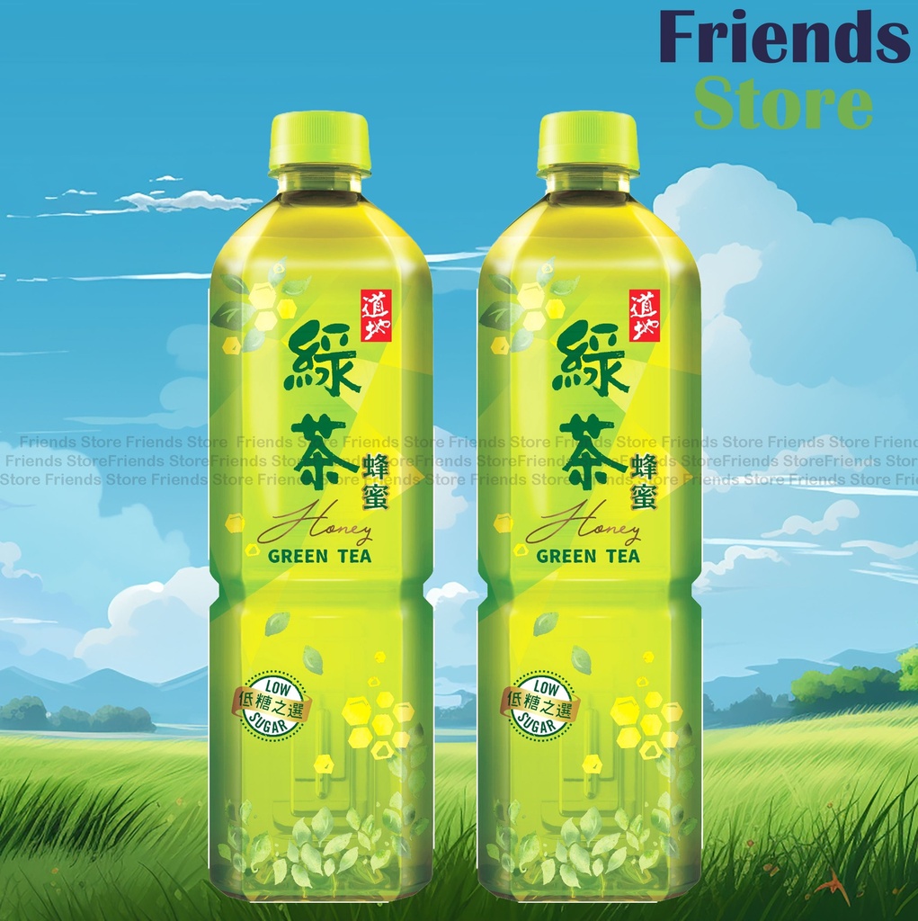 道地 - 大支裝 蜂蜜綠茶 (900毫升 X 2)