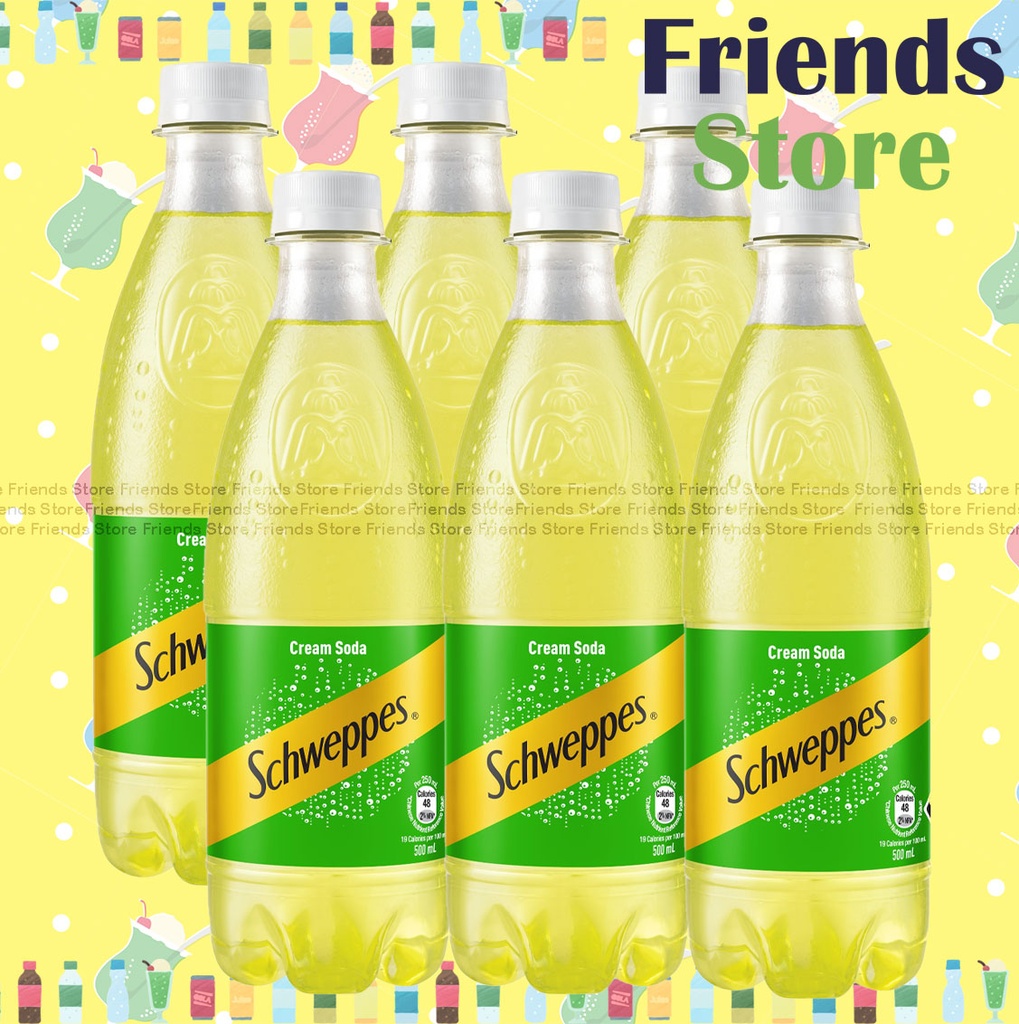 [400759D_6] Schweppes - bottled Cream Soda (500ml X 6)
