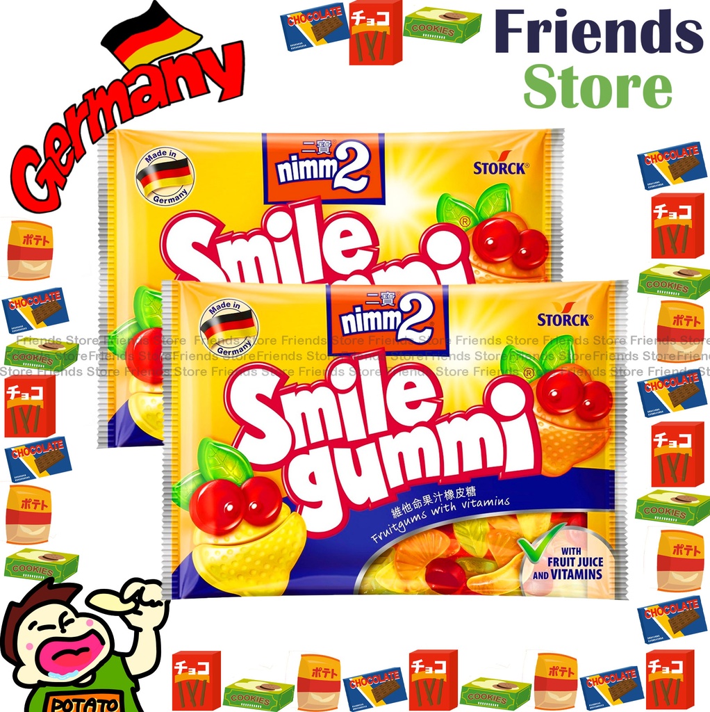nimm2 - Smile Gummi Fruit (90g X 2) 果汁橡皮糖