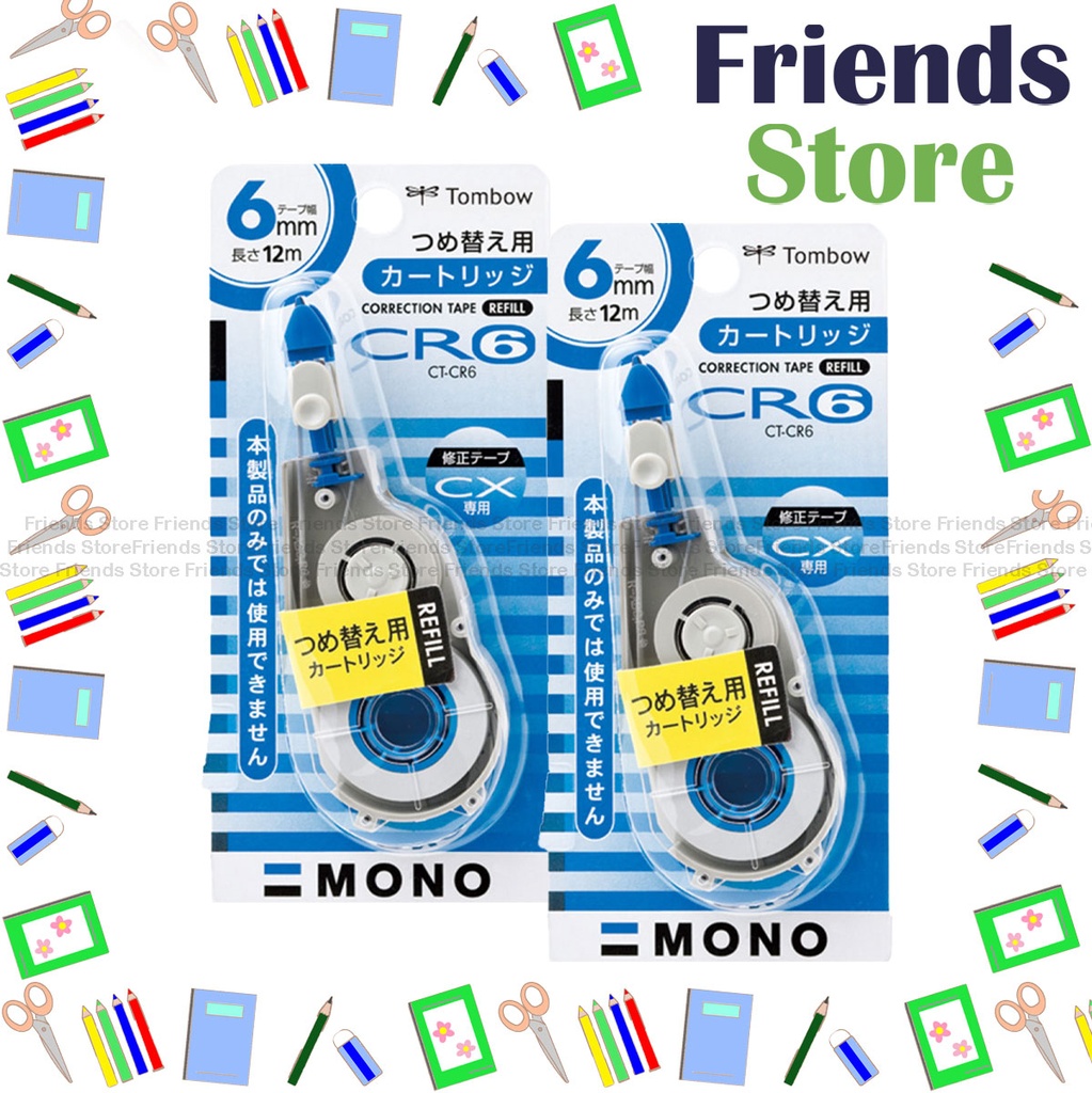 [19010] Tombow - ไส้ดินสอแก้ไขสายตา CT-CR6 ขนาด 6 มม. x 12 ม. [2 ชิ้น]
