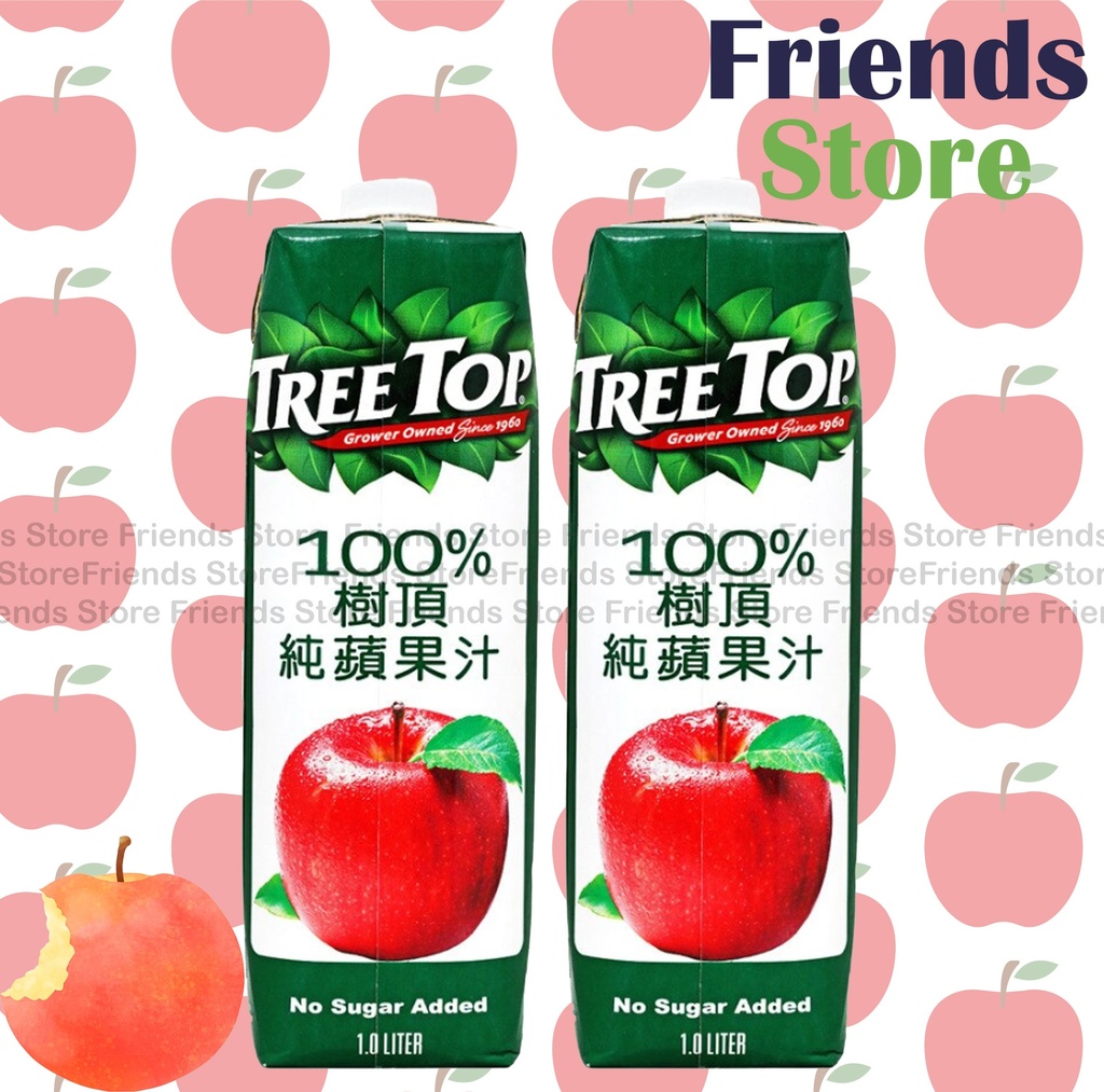 [4004431H] ツリートップ - ＜ファミリーパック＞ 100％ピュアアップルジュース（1L×2）