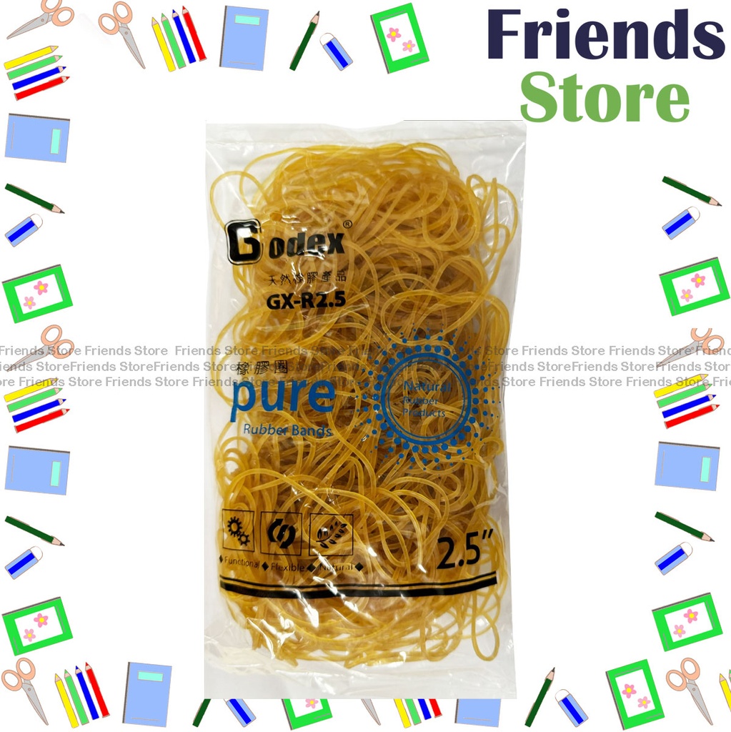 Godex - Bagged Rubber Band (Diameter 2.5"/approx. 160g per bag)  GX-R2.5