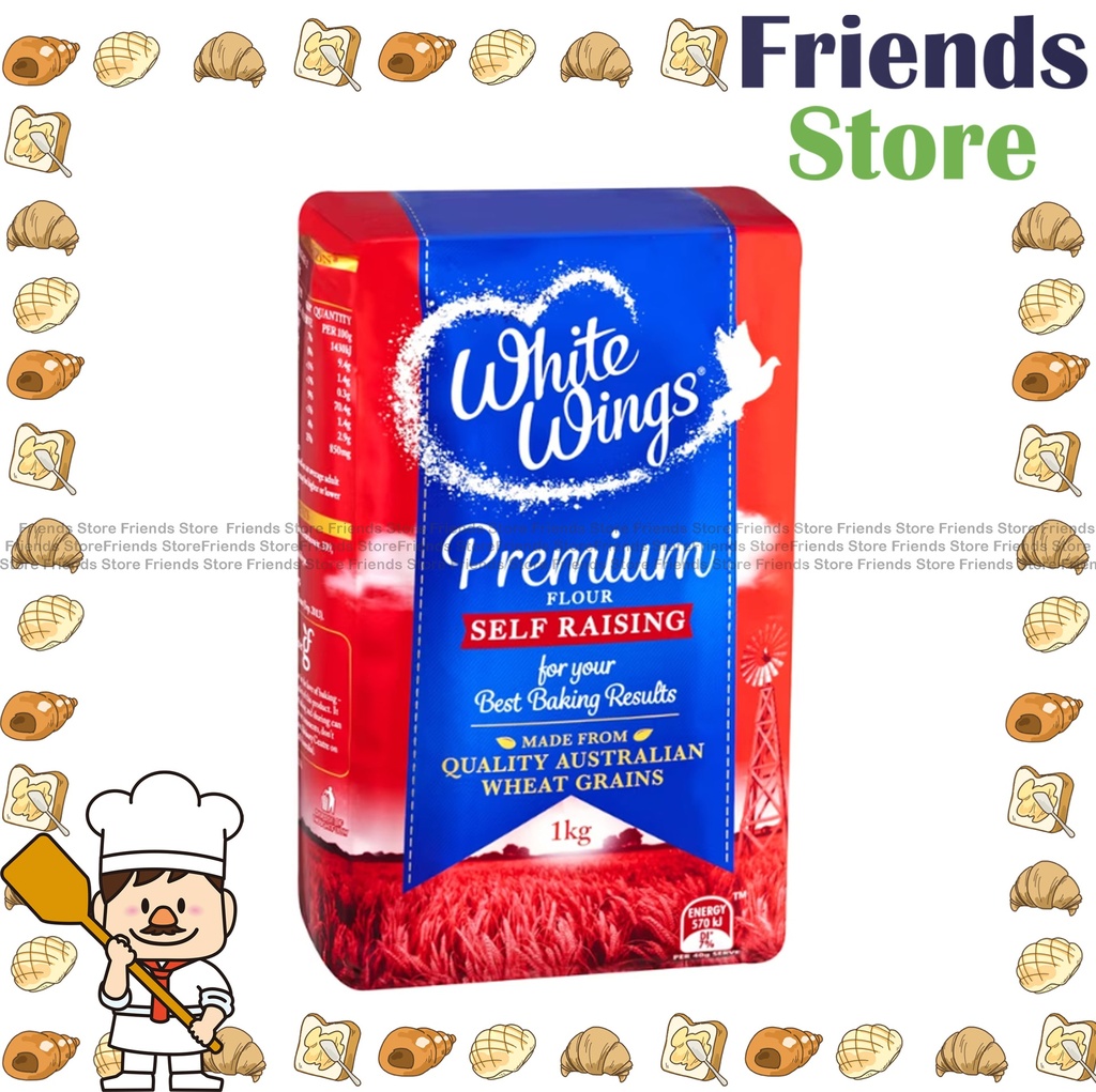 [4004423Q1] White Wings - Flour Self Raising (1kg X 1) 自發粉 （Random packaging）