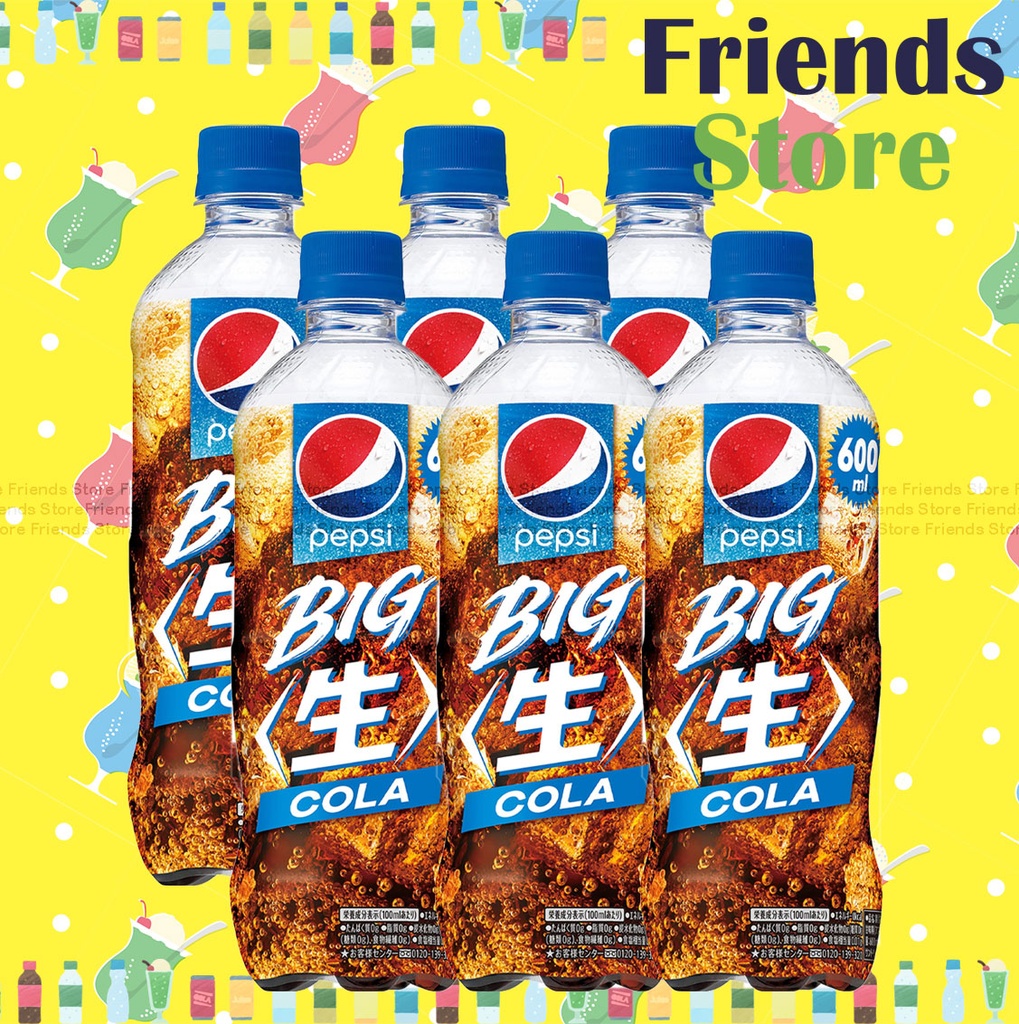 ペプシ - ボトル入り<生>コーラソーダ (600ml x 6) (並行輸入/パッケージはランダム配布)