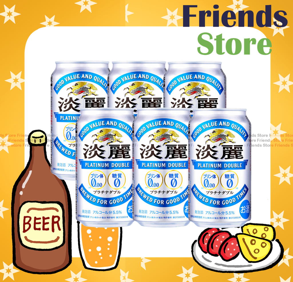 麒麟 - 淡麗白金 日本啤酒飲品 (350毫升 X 6)