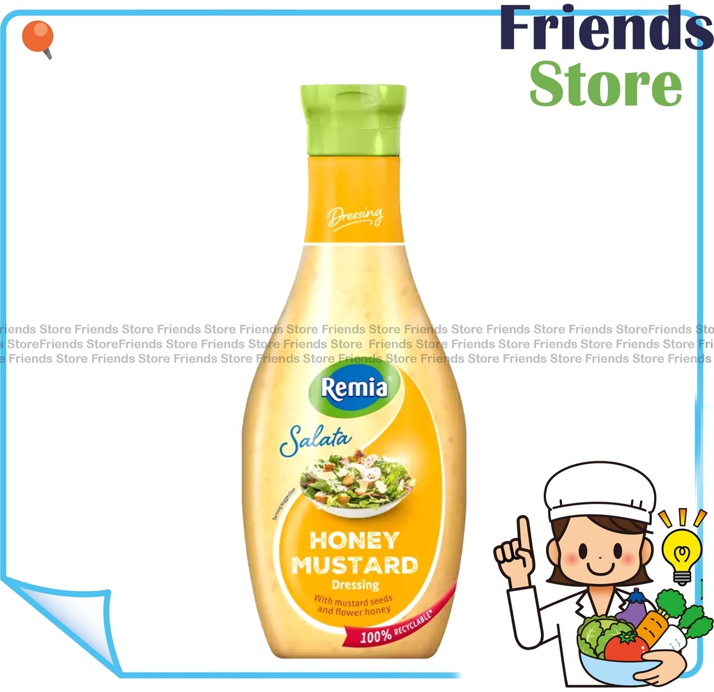 Remia - Honey Mustard (450ml X 1) (Random Packing/ Pallaral Imported Goods)