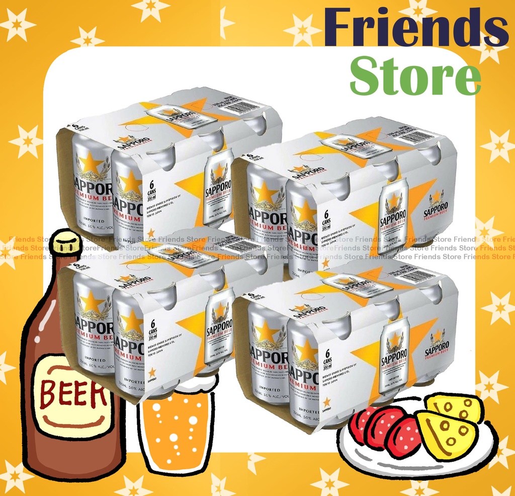 SAPPORO - [Full Case] Premium Beer (330ml X 6 X 4)
