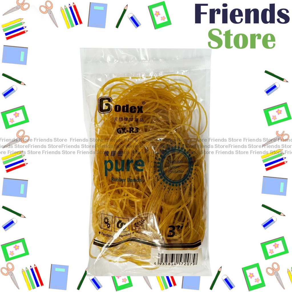 [15008E] Godex - Bagged Rubber Band (Diameter 3"/approx. 160g per bag)  GX-R3