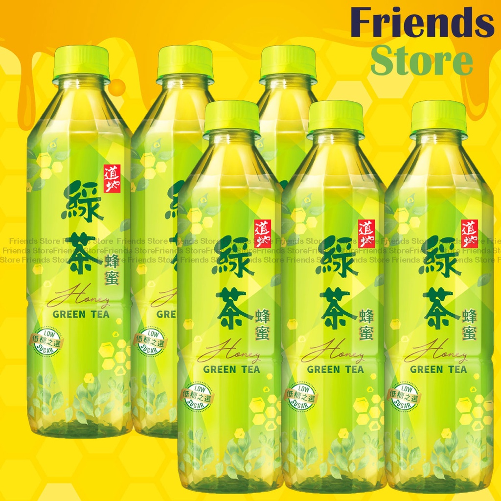 道地 - 支裝 蜂蜜綠茶 (500毫升 X 6)新舊包裝隨機發放