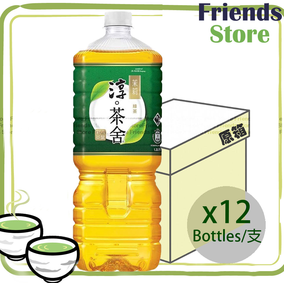 淳。茶舍 - [原箱] 銀毫苿莉綠茶飲料(無糖) (1.2升 X 12) 新舊包裝隨機發放