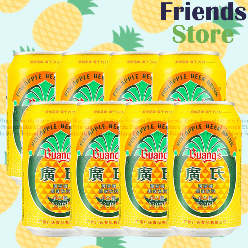 Guang's - Pineapple Beer Drink (330ml X 8) (Pallaral Imported Goods)