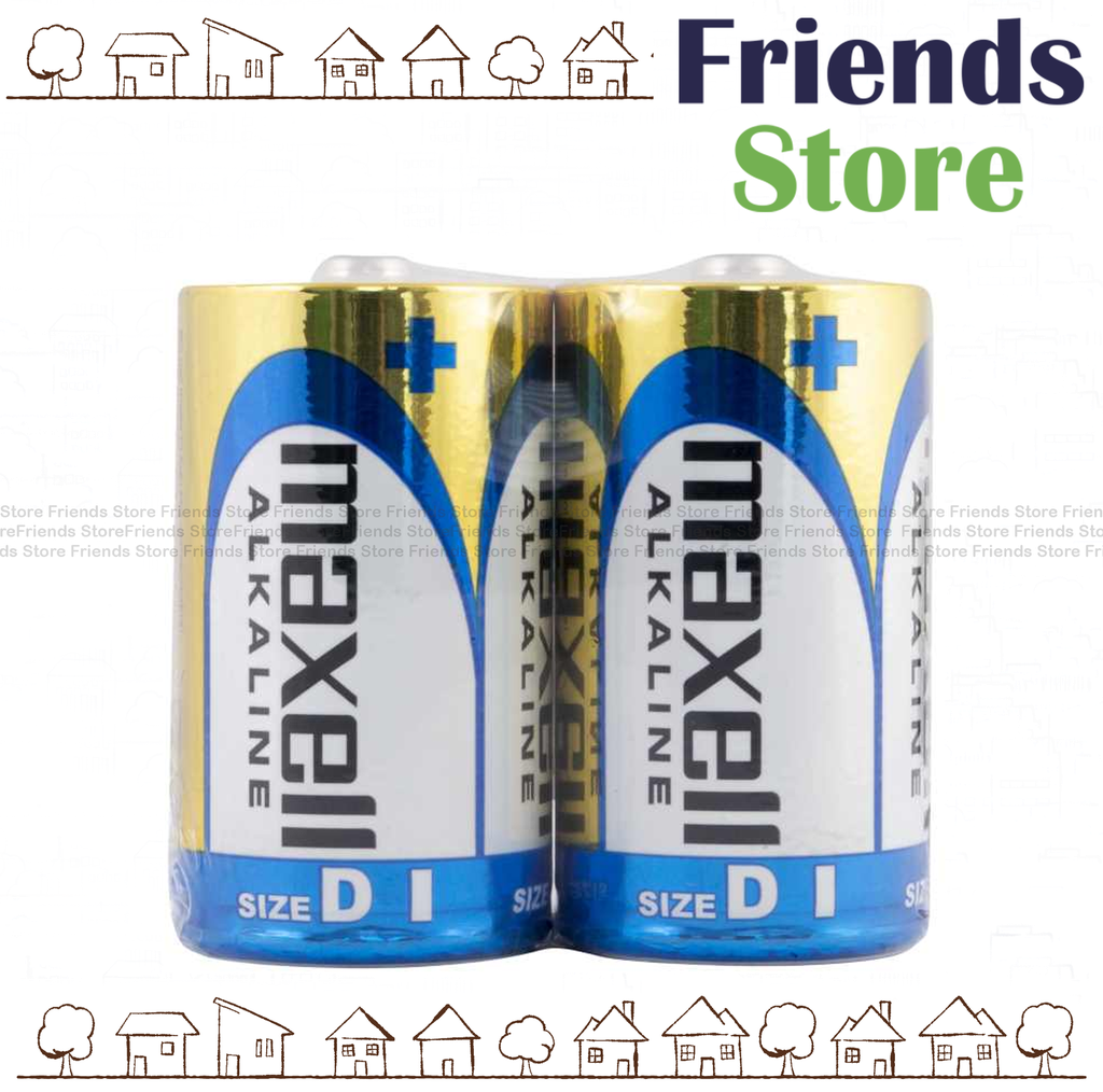 [12766E4] Maxell - Alkaline Battery Size D (2pcs/pack)